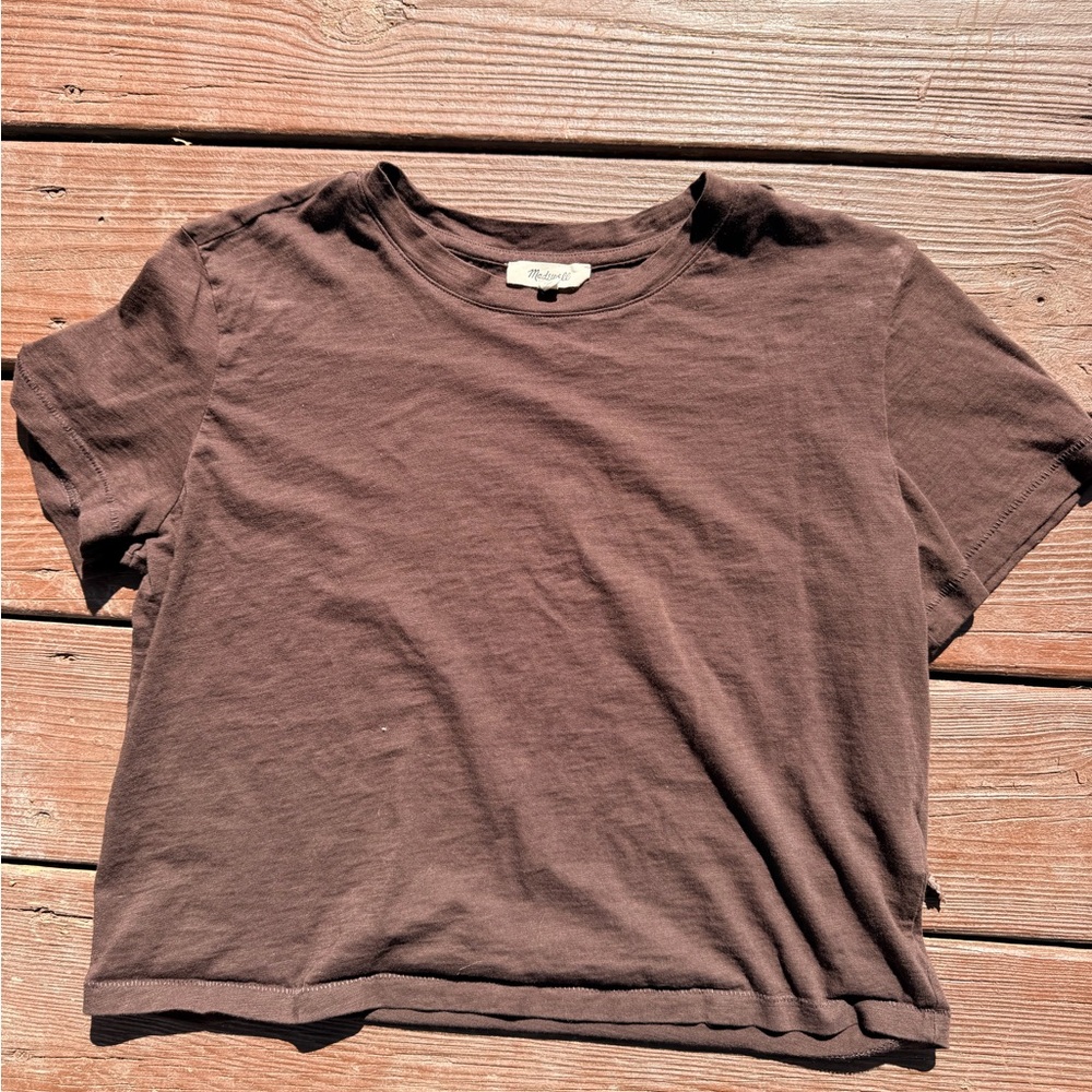 Madewell Chocolate Brown Short Sleeve Tee